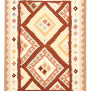 Dywan Kelim - Orientalny - 150 x 103 cm - wielokolorowy