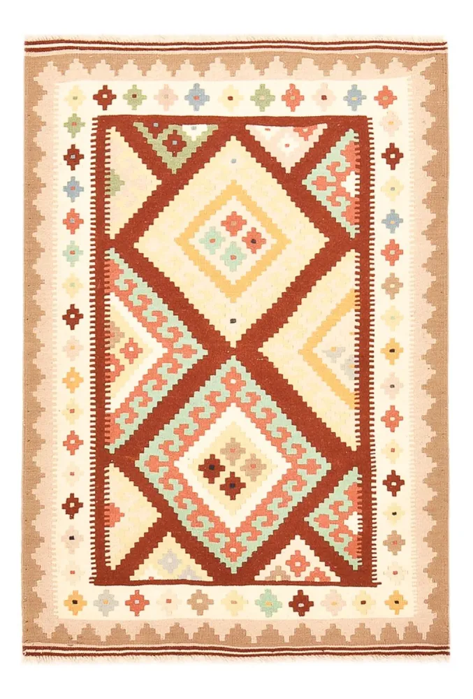 Dywan Kelim - Orientalny - 150 x 103 cm - wielokolorowy