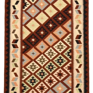 Dywan Kelim - Orientalny - 150 x 104 cm - wielokolorowy