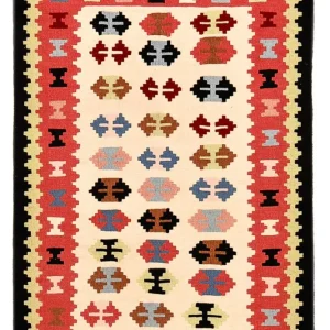 Dywan Kelim - Orientalny - 150 x 105 cm - wielokolorowy