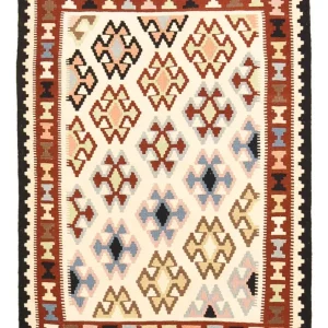 Dywan Kelim - Orientalny - 150 x 105 cm - wielokolorowy