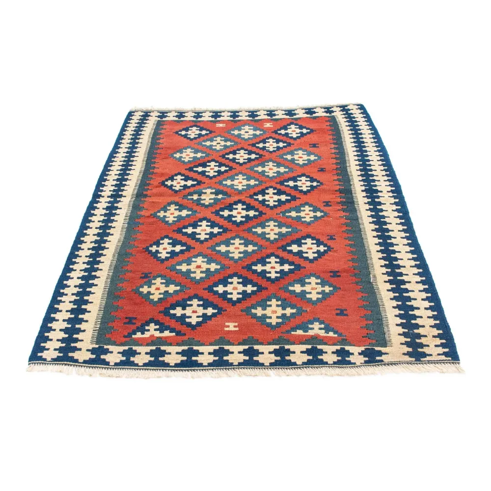 Dywan Kelim - Orientalny - 150 x 106 cm - ciemna czerwień