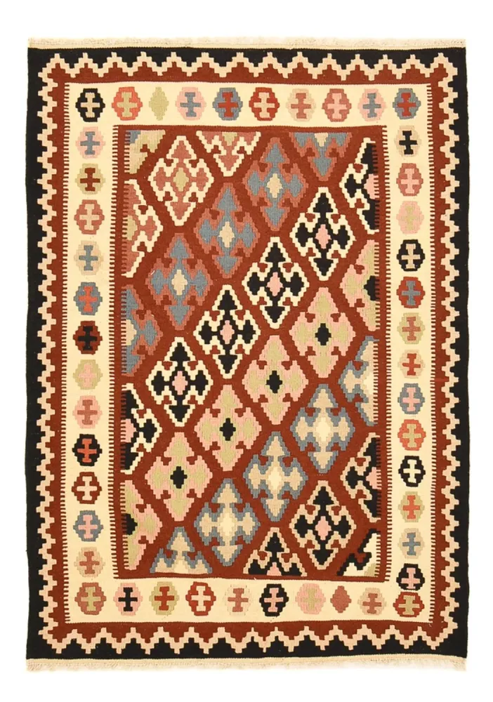 Dywan Kelim - Orientalny - 150 x 106 cm - wielokolorowy