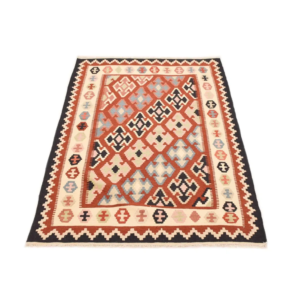 Dywan Kelim - Orientalny - 150 x 106 cm - wielokolorowy