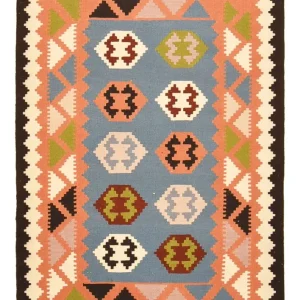 Dywan Kelim - Orientalny - 150 x 107 cm - wielokolorowy