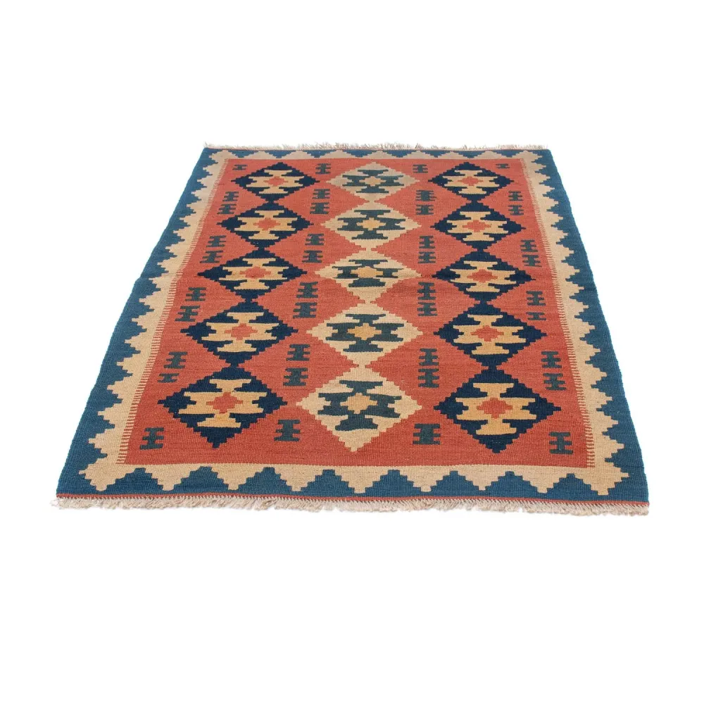 Dywan Kelim - Orientalny - 150 x 108 cm - rdza