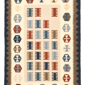 Dywan Kelim - Orientalny - 150 x 98 cm - wielokolorowy