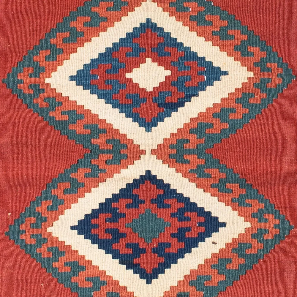 Dywan Kelim - Orientalny - 152 x 103 cm - czerwony