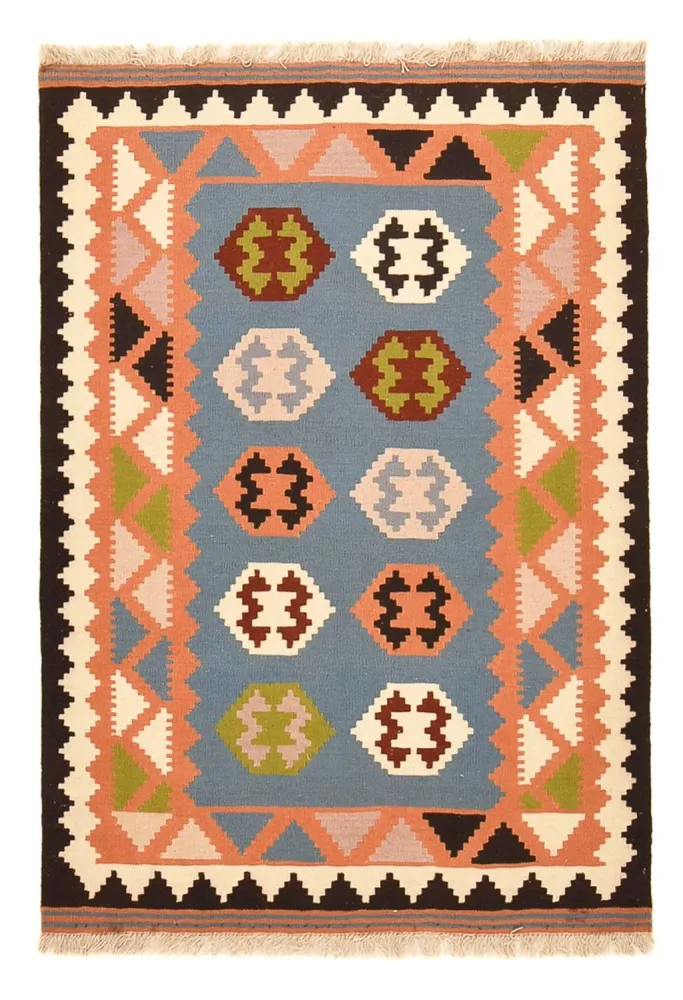 Dywan Kelim - Orientalny - 152 x 104 cm - wielokolorowy