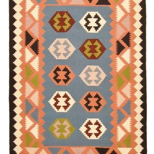 Dywan Kelim - Orientalny - 152 x 104 cm - wielokolorowy