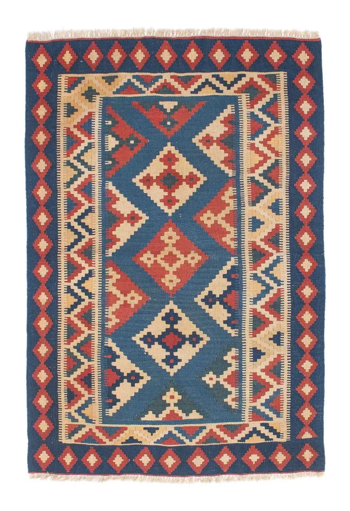Dywan Kelim - Orientalny - 152 x 106 cm - wielokolorowy