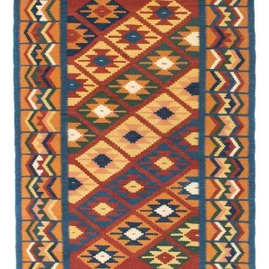 Dywan Kelim - Orientalny - 152 x 98 cm - rdza