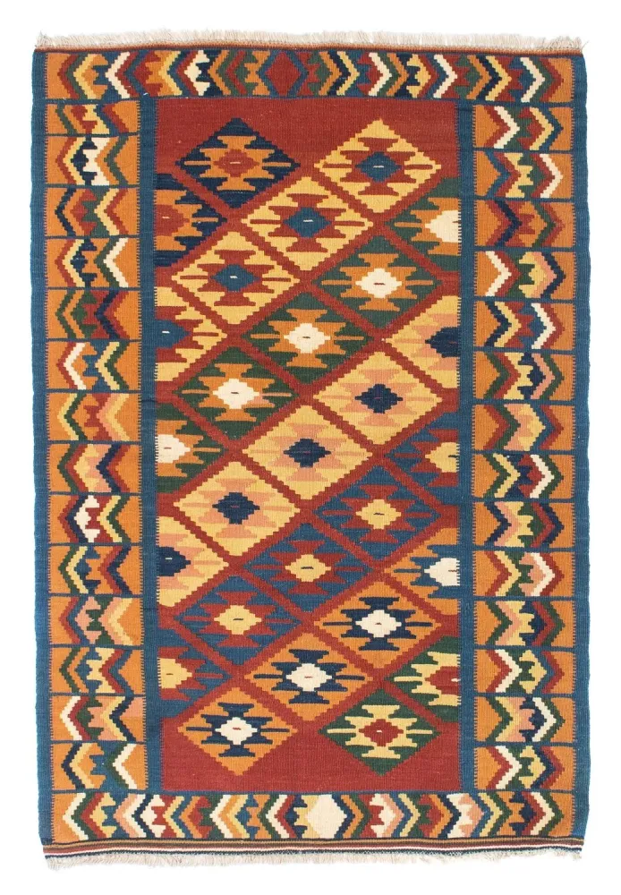 Dywan Kelim - Orientalny - 152 x 98 cm - rdza