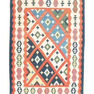 Dywan Kelim - Orientalny - 153 x 103 cm - beżowy