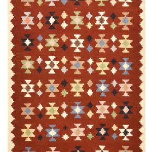 Dywan Kelim - Orientalny - 153 x 105 cm - wielokolorowy