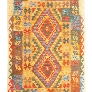 Dywan Kelim - Orientalny - 154 x 99 cm - wielokolorowy