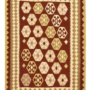 Dywan Kelim - Orientalny - 155 x 100 cm - wielokolorowy