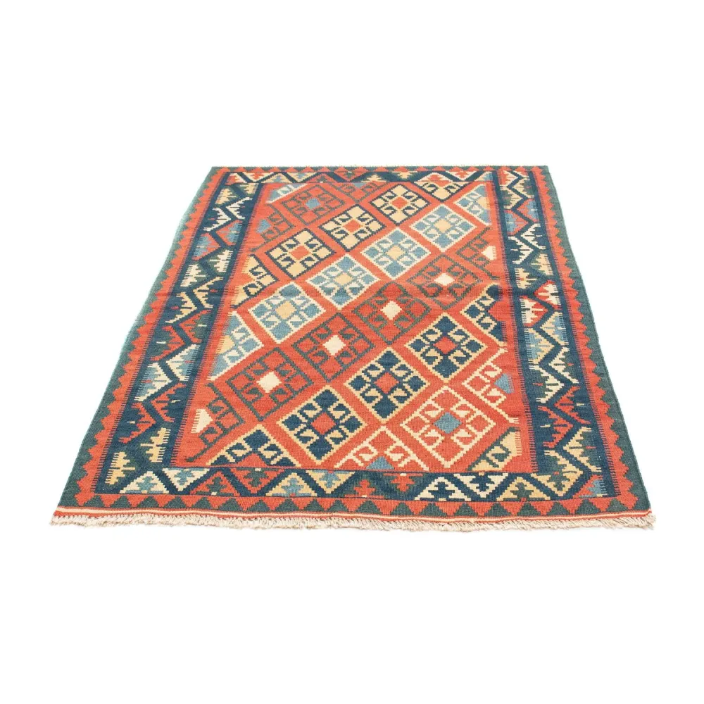Dywan Kelim - Orientalny - 156 x 105 cm - rdza