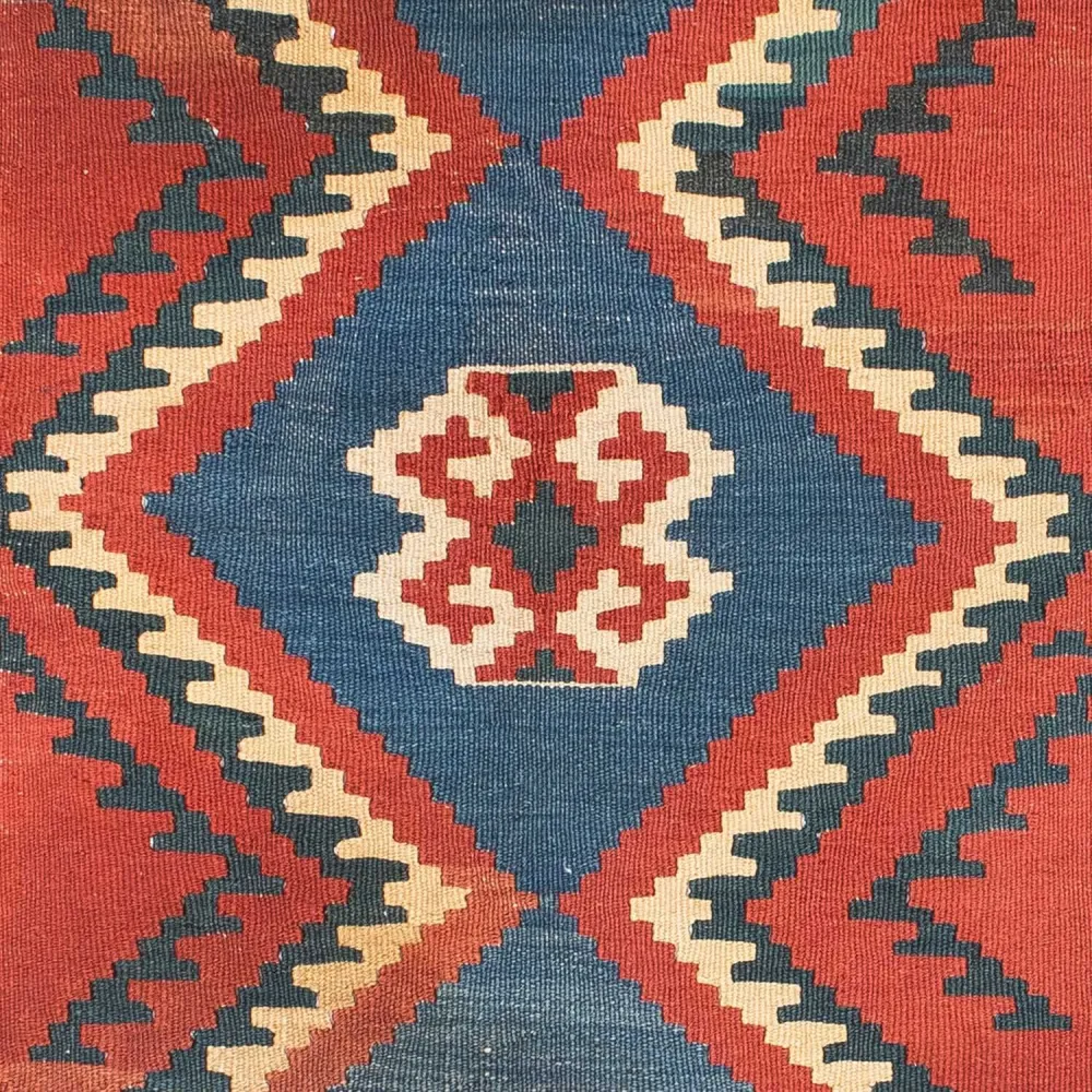 Dywan Kelim - Orientalny - 156 x 98 cm - rdza