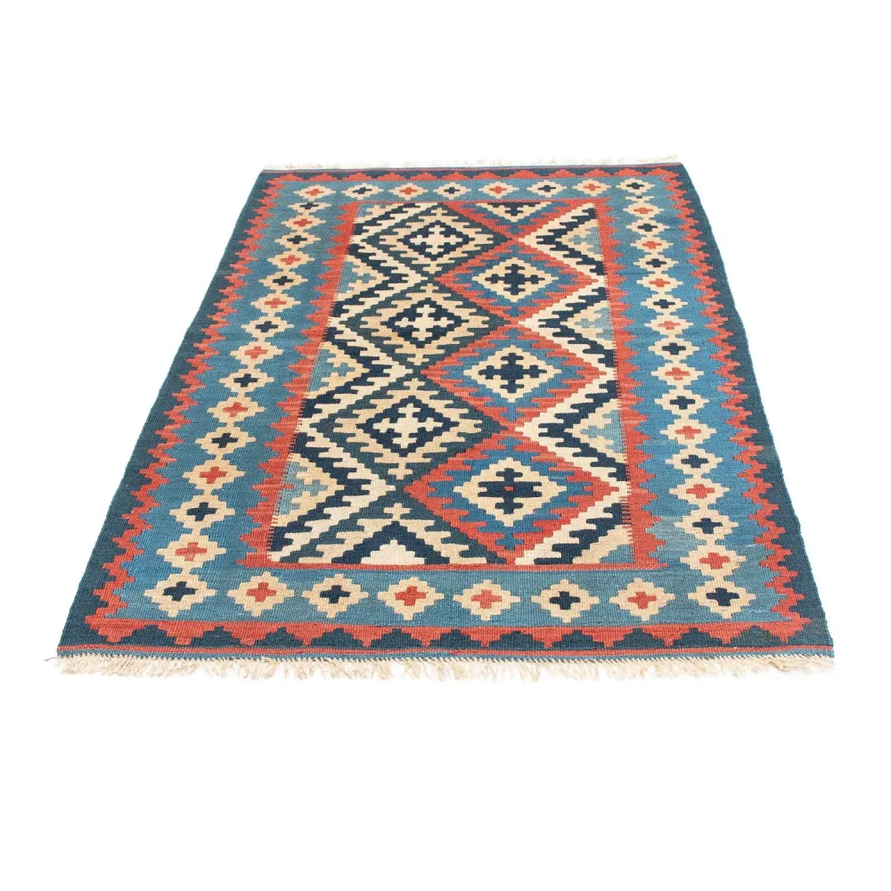 Dywan Kelim - Orientalny - 160 x 103 cm - niebieski