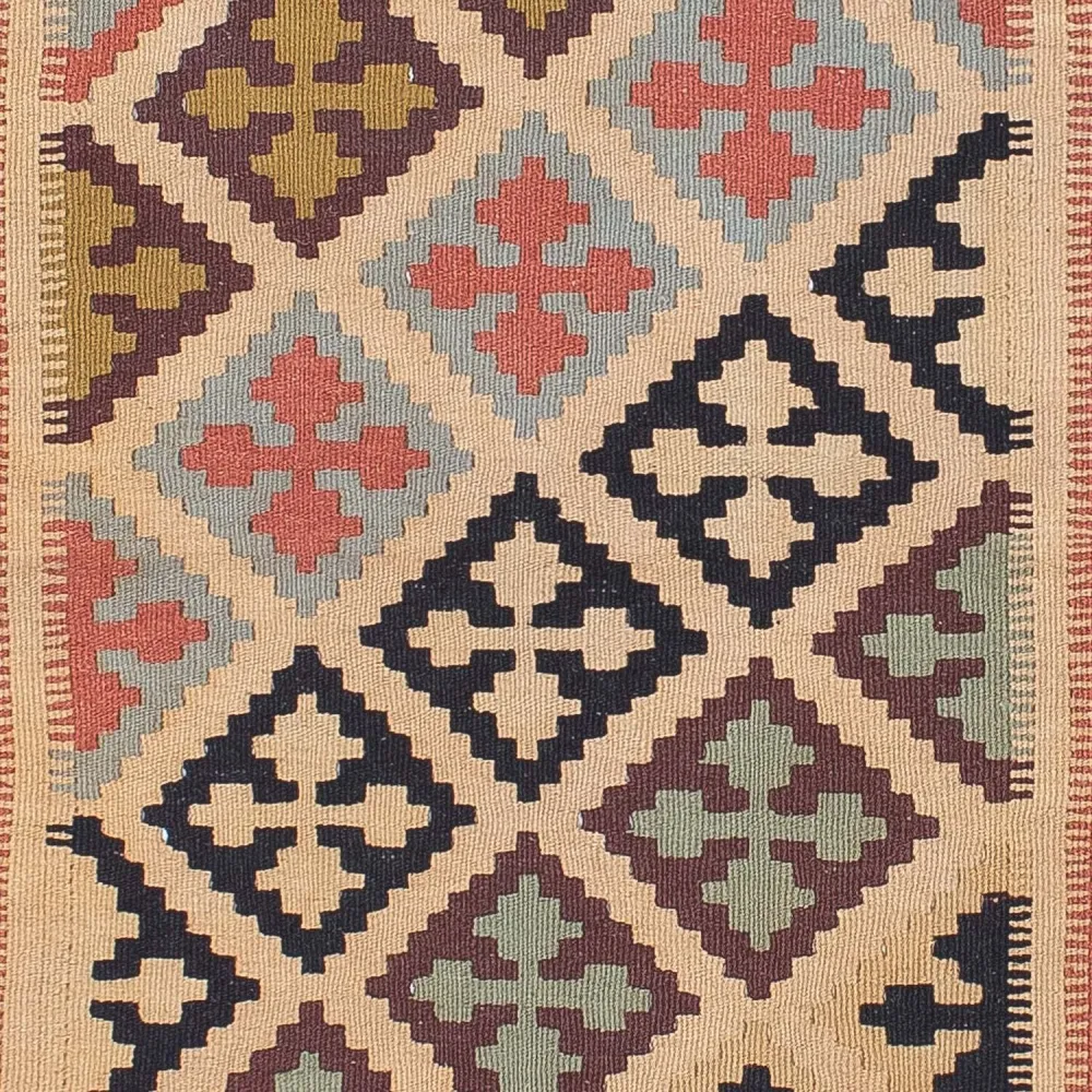 Dywan Kelim - Orientalny - 160 x 107 cm - wielokolorowy