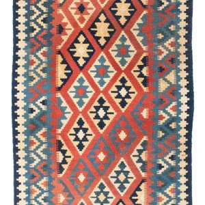 Dywan Kelim - Orientalny - 165 x 102 cm - czerwony