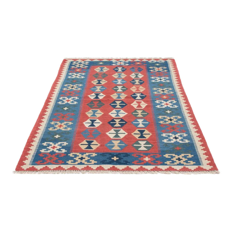 Dywan Kelim - Orientalny - 167 x 113 cm - niebieski