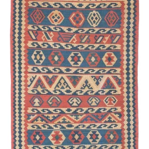 Dywan Kelim - Orientalny - 168 x 112 cm - wielokolorowy