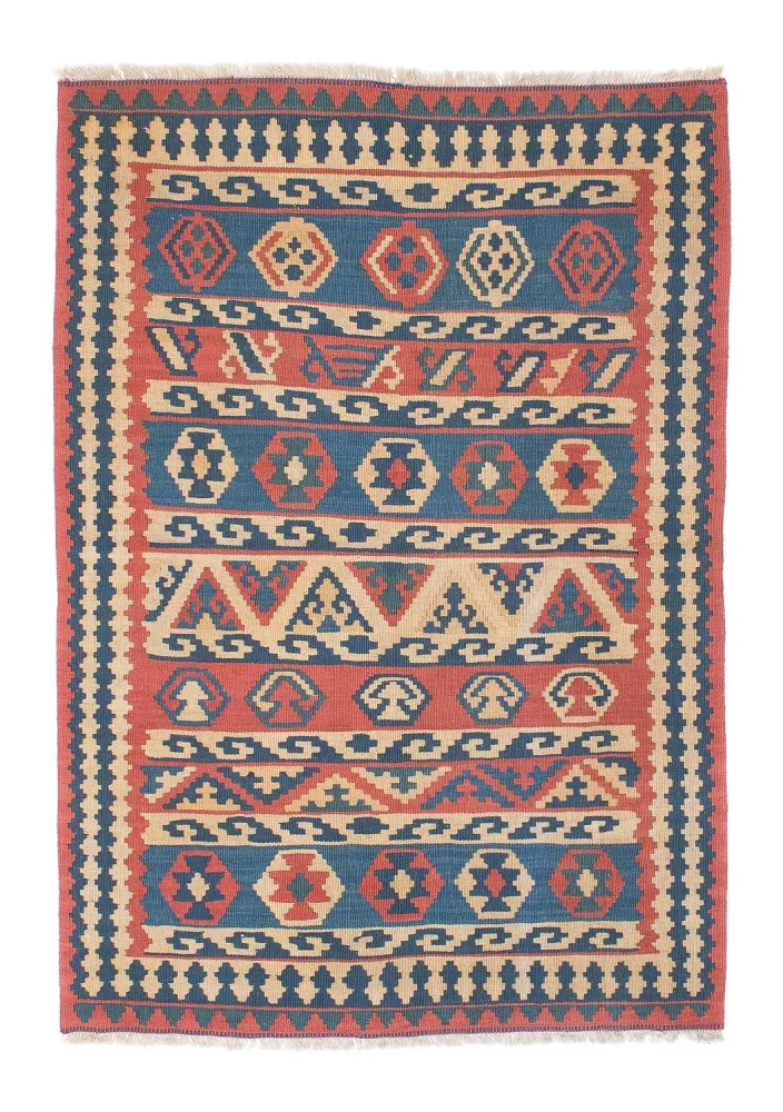 Dywan Kelim - Orientalny - 168 x 112 cm - wielokolorowy