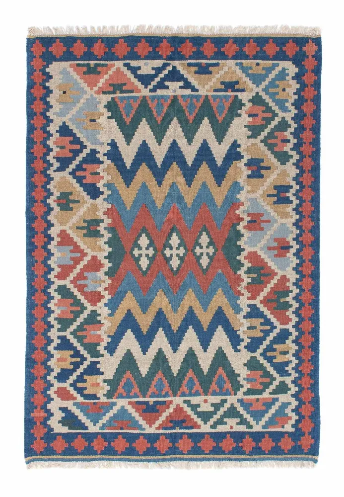 Dywan Kelim - Orientalny - 168 x 116 cm - wielokolorowy