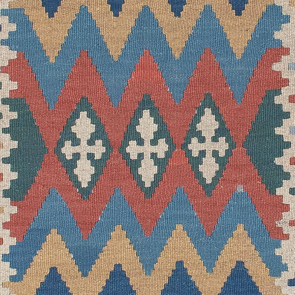 Dywan Kelim - Orientalny - 168 x 116 cm - wielokolorowy
