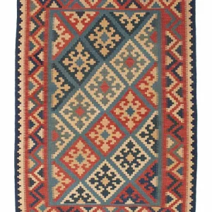 Dywan Kelim - Orientalny - 170 x 126 cm - wielokolorowy