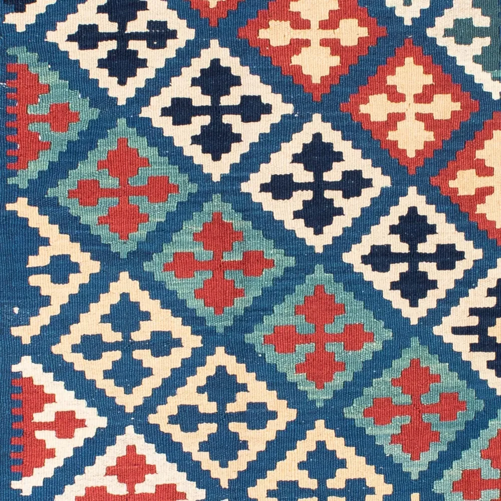 Dywan Kelim - Orientalny - 170 x 128 cm - niebieski