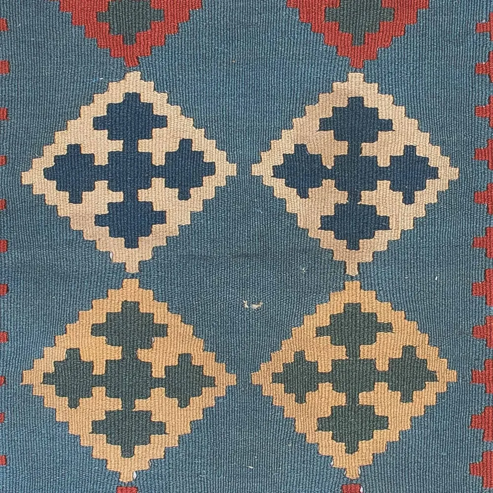 Dywan Kelim - Orientalny - 171 x 118 cm - niebieski