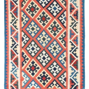 Dywan Kelim - Orientalny - 171 x 123 cm - jasna czerwień