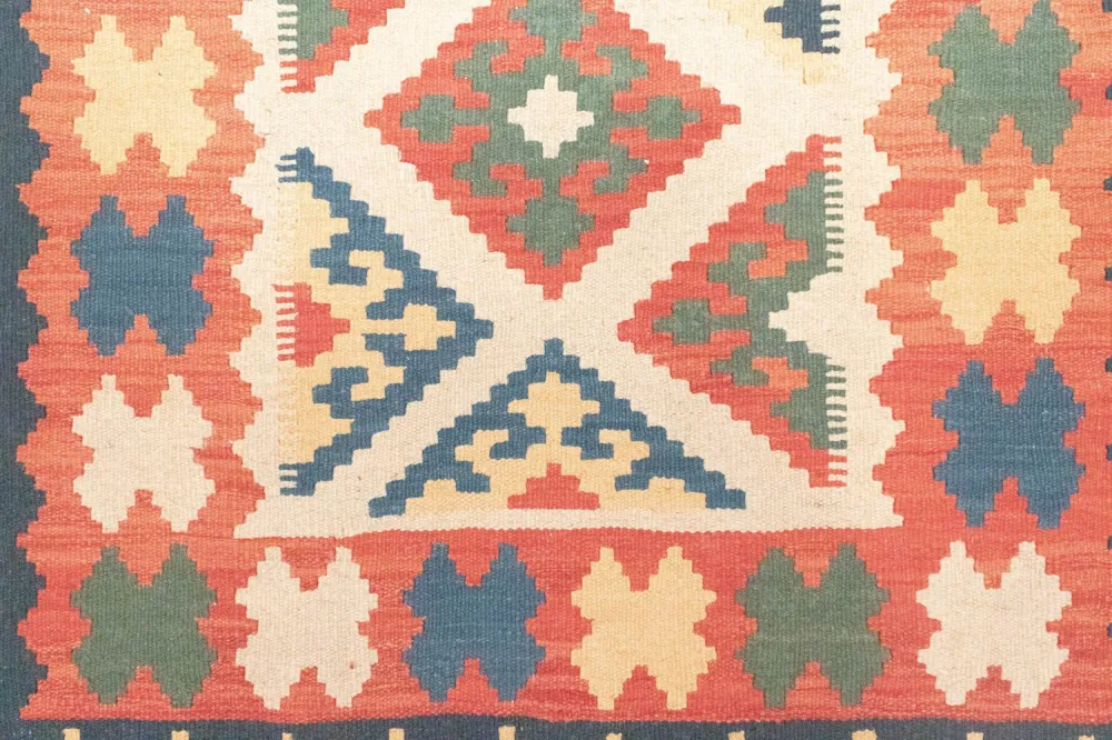 Dywan Kelim - Orientalny - 172 x 120 cm - pomarańczowy