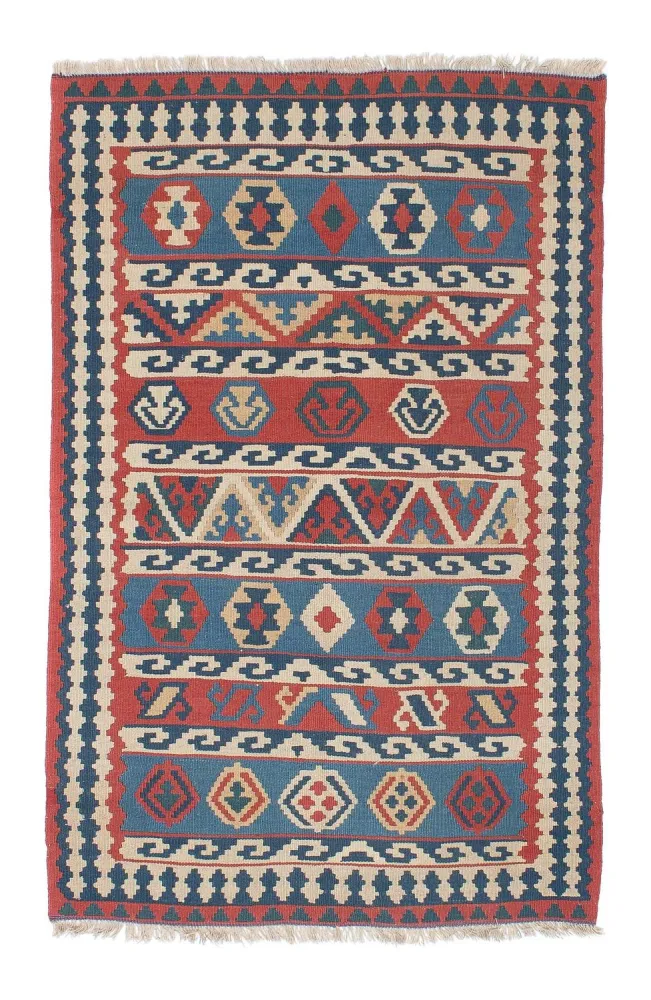 Dywan Kelim - Orientalny - 173 x 109 cm - wielokolorowy