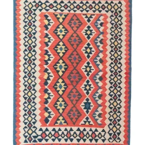 Dywan Kelim - Orientalny - 174 x 128 cm - czerwony