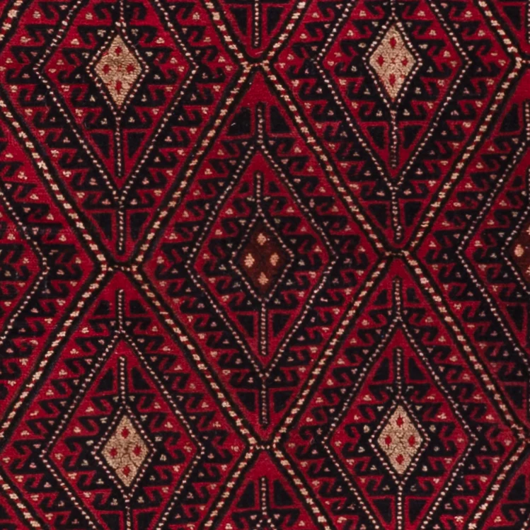 Dywan Kelim - Orientalny - 174 x 149 cm - ciemna czerwień
