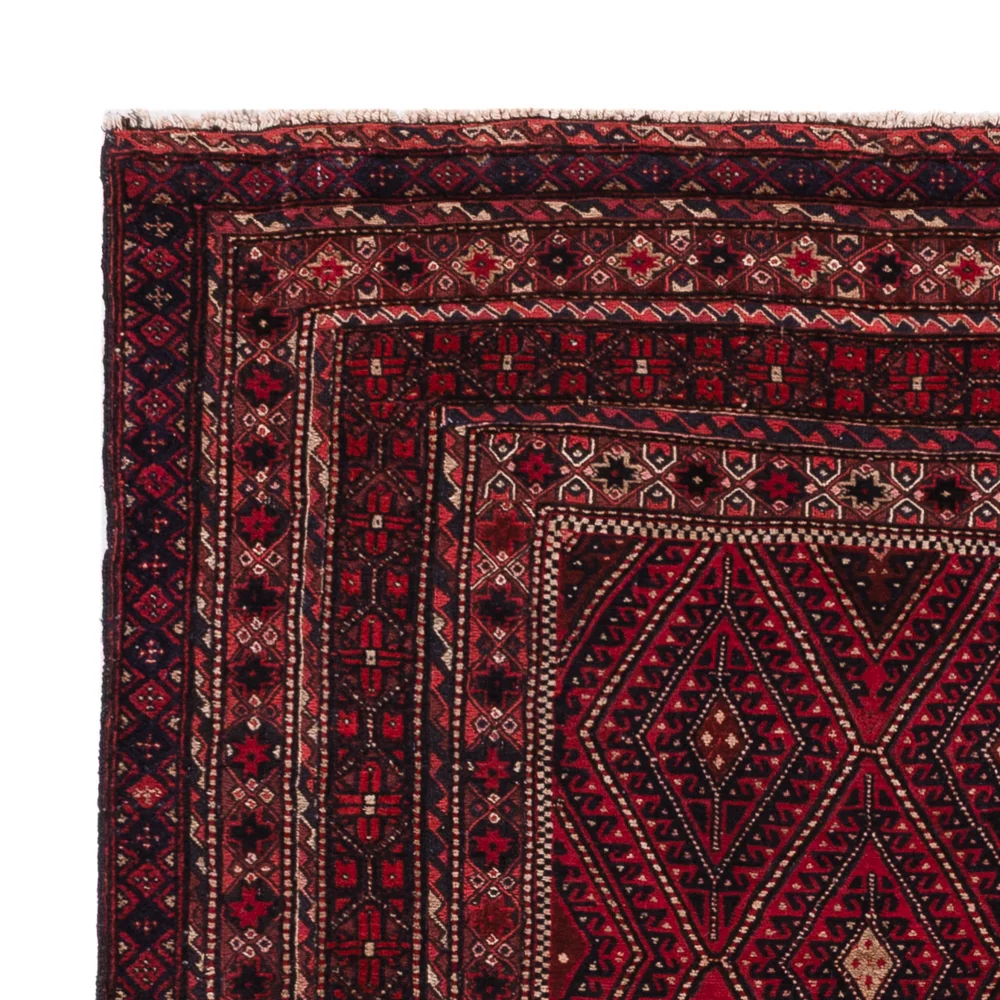 Dywan Kelim - Orientalny - 174 x 149 cm - ciemna czerwień