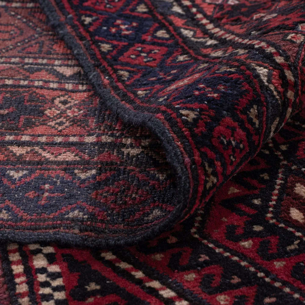 Dywan Kelim - Orientalny - 174 x 149 cm - ciemna czerwień