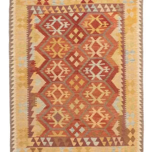 Dywan Kelim - Orientalny - 175 x 117 cm - niebieski