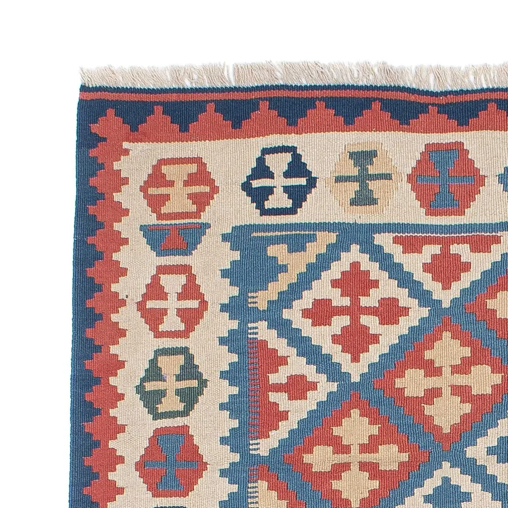 Dywan Kelim - Orientalny - 180 x 118 cm - niebieski