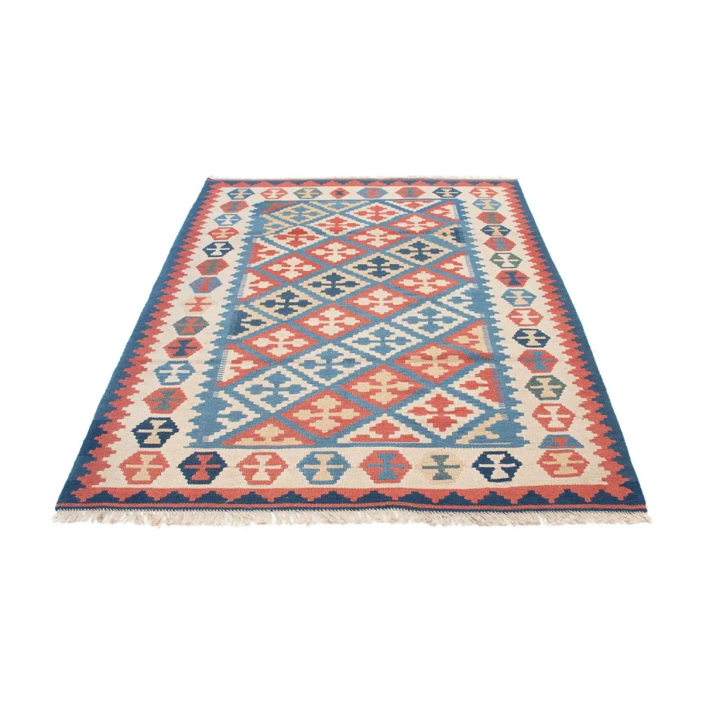 Dywan Kelim - Orientalny - 180 x 118 cm - niebieski