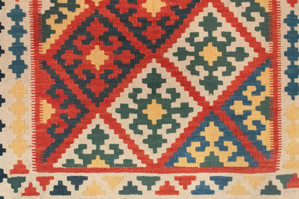 Dywan Kelim - Orientalny - 180 x 120 cm - pomarańczowy