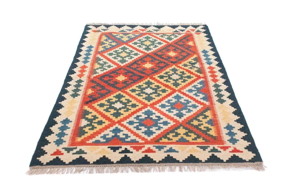 Dywan Kelim - Orientalny - 180 x 120 cm - pomarańczowy