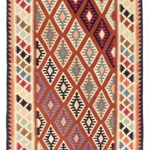 Dywan Kelim - Orientalny - 184 x 108 cm - beżowy