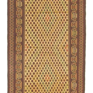Dywan Kelim - Orientalny - 186 x 89 cm - brązowy