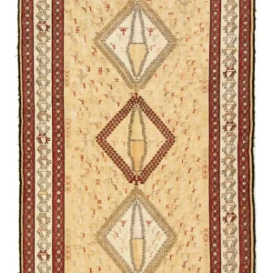 Dywan Kelim - Orientalny - 187 x 126 cm - beżowy