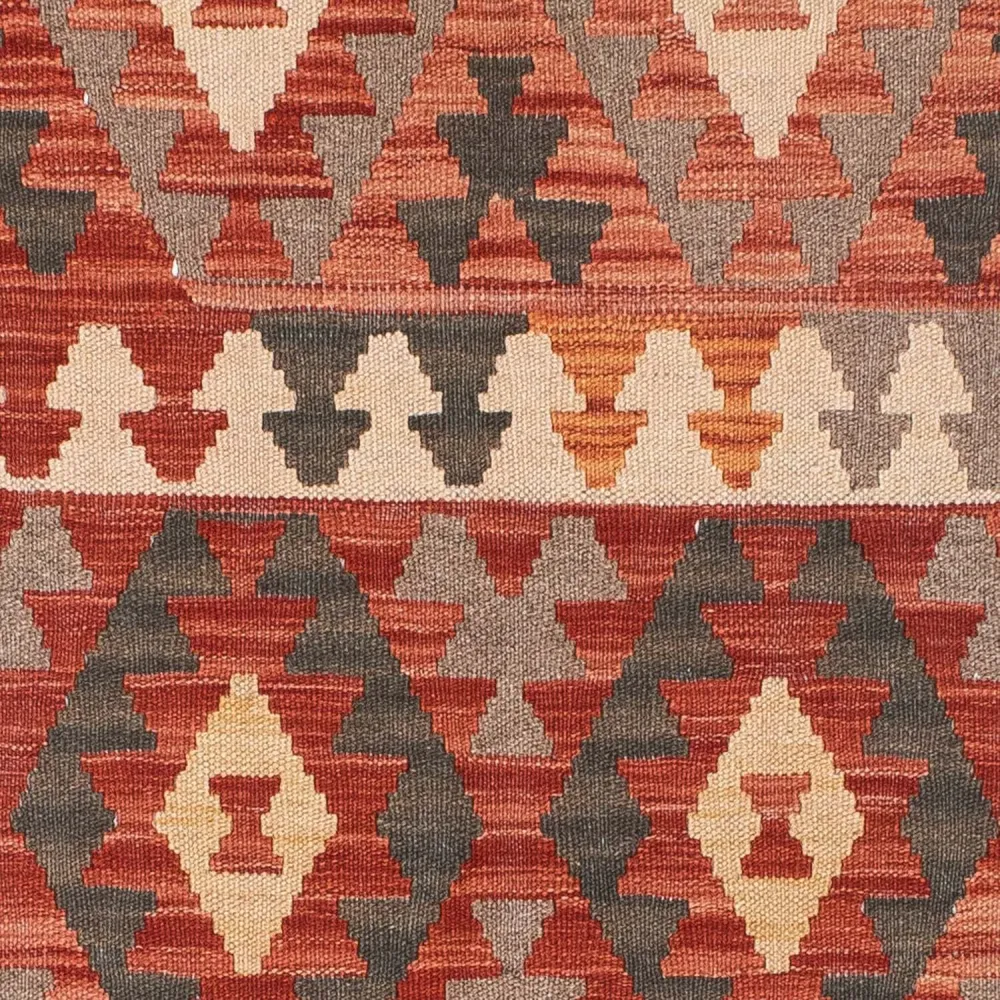 Dywan Kelim - Orientalny - 194 x 147 cm - jasna czerwień